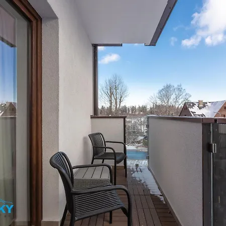 Apartamenty BlueSky - Pusta 8 - Nowoczesne apartamenty z parkingiem podziemnym blisko szlaków i wyciągów Karpacz
